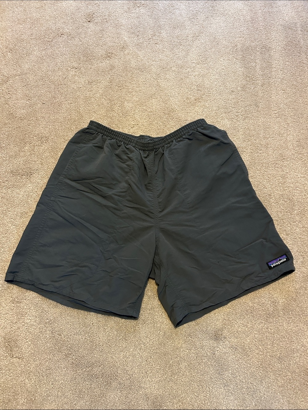 Patagonia Men's Gray Elastic-Waist Hybrid Shorts